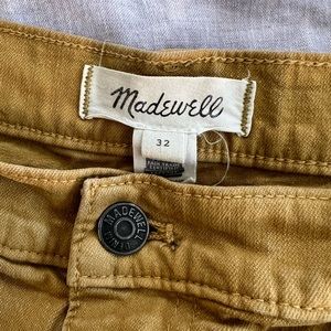 Madewell 32 Mustard High Rise Jeans